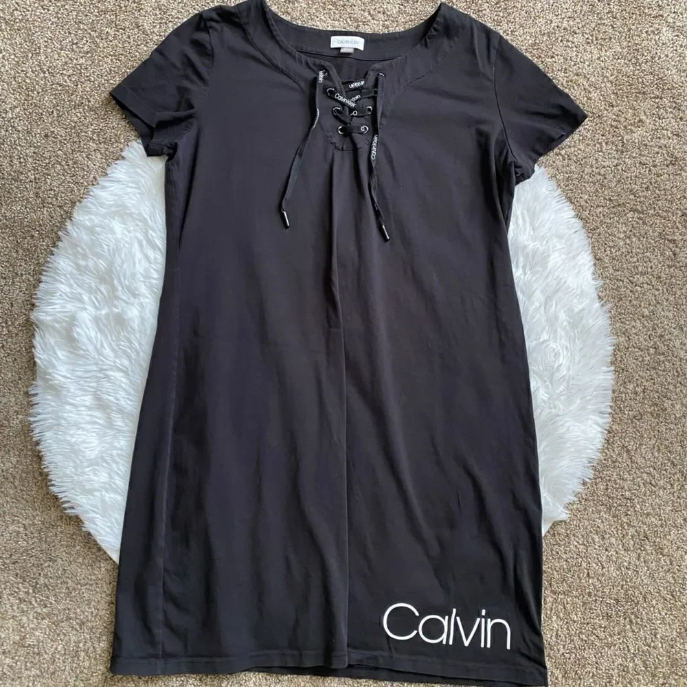 Calvin Klein Dress‎ Black Womens Size Medium Large